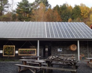 centre for alternative technology fruit trees and solar panels