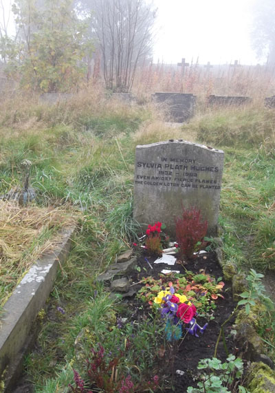 sylvia plath grave at heptonstall