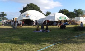 Green Gathering 2016 floating lotus venue