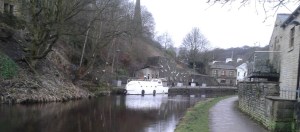 People hang old teapots in trees to encourage robins to nest; the boat on the canal is just strange