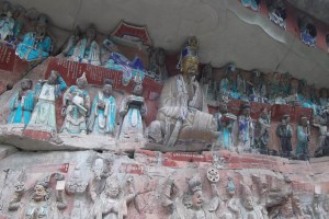 Ancient rock carvings at Dazu near Chongqing