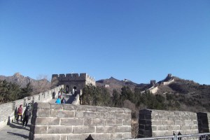 going up the Great Wall of China November 2017