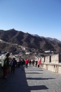 Great wall of China, walking back down