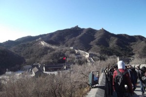 View of the Great Wall of China at Badaling