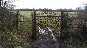 View of a normal Levels field through one of the trademark horseshoe constructions