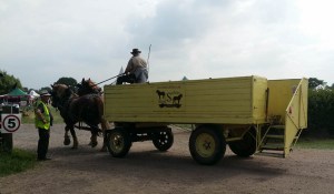 horse bus scythe fair