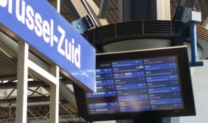 destination board at Brussels Zuid