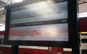 Platform train info Brussels Zuid