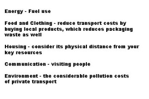 Links from the Transport section to other parts of the Resilience Wheel